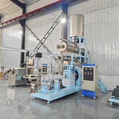 Twin-Screw Floating Fish Feed Extruder Machine